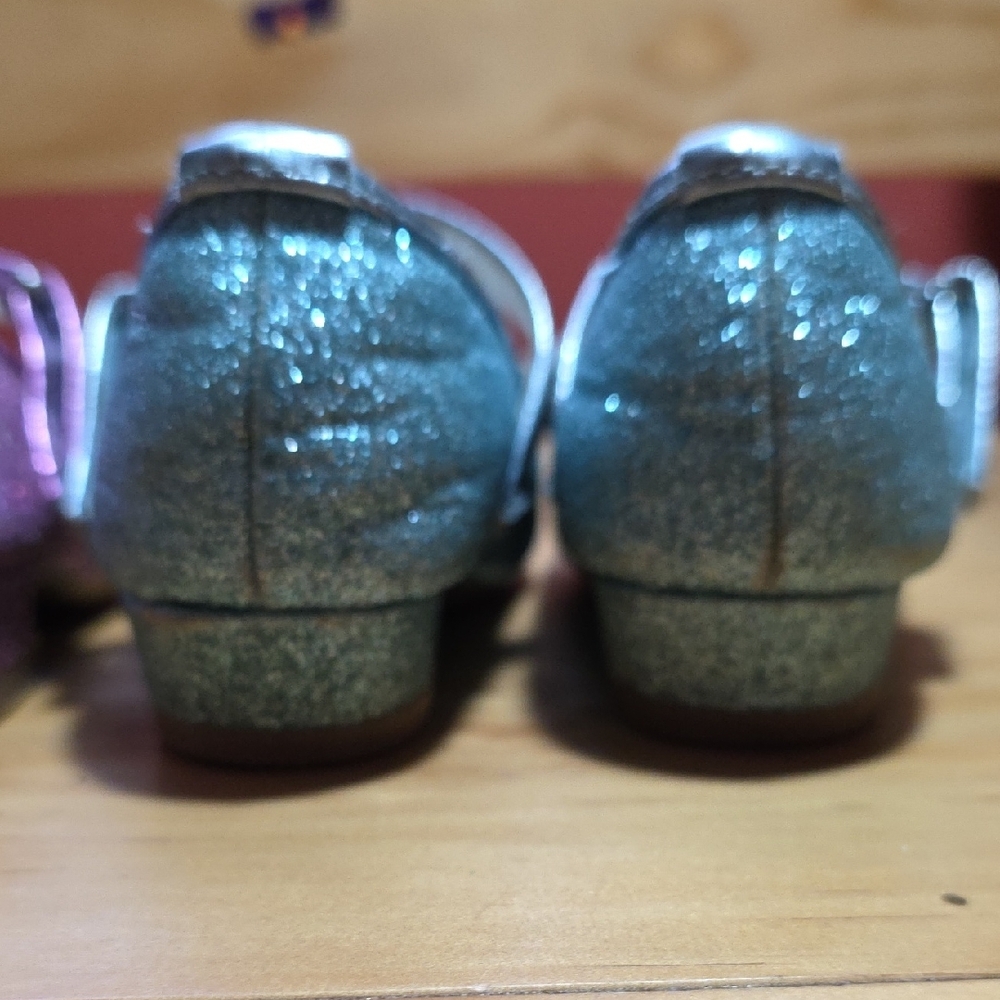 Stelle Glitter Kids Dress Shoes - Pink and Blue - Picture 10 of 11